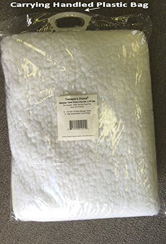 Therapist's Choice Massage Table Fleece Pad Set with Face Rest Cover (31x72")