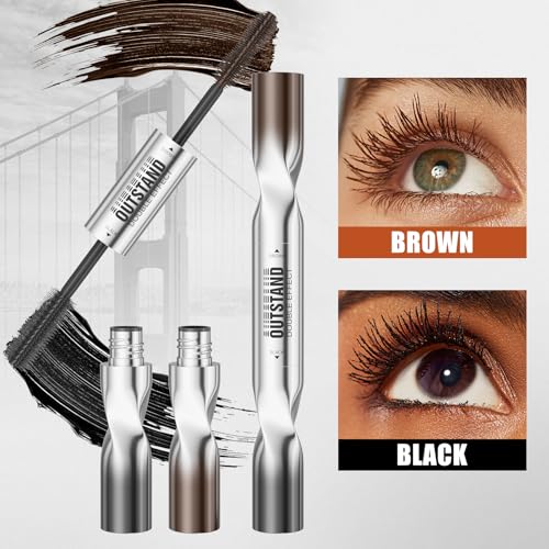 Double-Ended Black & Brown 2-in-1 Mascara - Volumizing & Lengthening