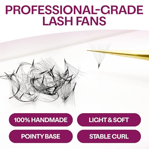 500 Premade Lash Fans | 3D-16D Volume Extensions | Glamgaze