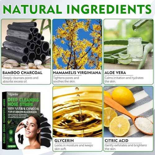 Blackhead Remover Strip, Nose Strips Blackhead Remover, Deep Cleansing & Oil Control, Ideal for All Skin Types (10 Pack)