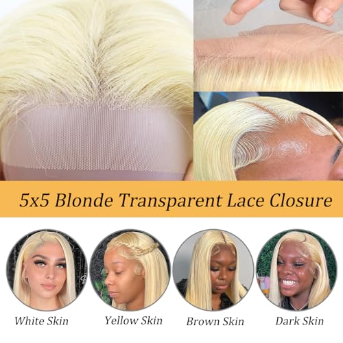 Blonde 5x5 HD Lace Closure Body Wave 613 - 150% Density