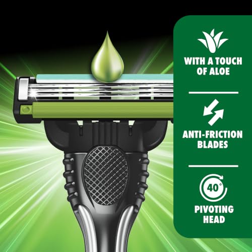 Gillette Mach3 Sensitive Disposable Razors Men’s 10 Count – Pivoting Head