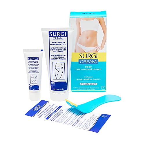 Surgiwax Body Hair Removal Cream, Hair Remover for Bikini & Legs 56g/2oz (SURGI82501)
