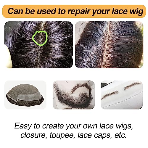 BEEOS 13x6 Skinlike Real HD Lace for Wig Making, 0.1mm Ultra-thin Net Base for Making Lace Frontal, Wigs Accessories for Repairing Wig Cap 1 Pieces