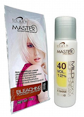 Dcash Hair Bleach Color Hair Dye Lightening Powder Kit Blonde White Toner