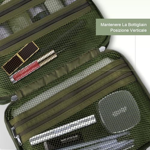 Hanging Toiletry Bag for Men, Toiletry Travel Bag Water-proof Travel Makeup Bag Cosmetic Organizer Shaving Bag Door Room Essentials for Accessories, Shampoo, Full Sized Container, Toiletries