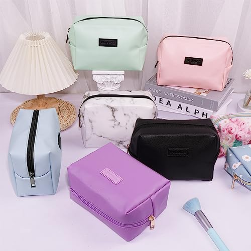 MAANGE Small PU Leather Makeup Bag for Travel - Versatile Pouch