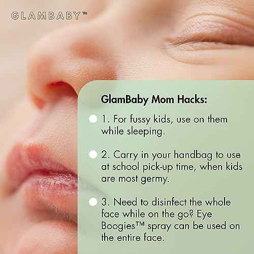 GlamBaby Eye Care - Eye Boogies¢â Eyelid Cleaning Spray | Non-Toxic, Sting-Free & Wipe-Free Formula | Kids' Eyes Clean | Kids Eye Drops Sprayer | Baby Eye Drops Spray | Child Eyelid Cleanser (1 Pack)
