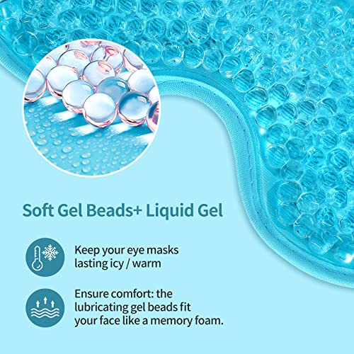 Reusable Gel Eye Mask for Puffiness & Dark Circles (2-Pack)