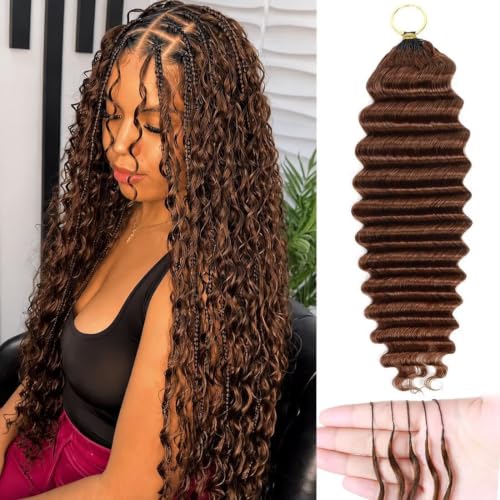 Miracle Invisible Knots 18" Human Hair Crochet - Soft Deep Wave