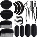 16-Piece Hair Bump Sponge & Styling Tools Set