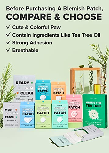 I DEW CARE Hydrocolloid Acne Pimple Patch - Timeout Blemish Original | Korean zit dark spot patches for face and skin, 36 Count (10mm), Facial Stickers, Pus absorbing with Tea Tree Oil