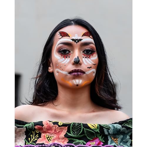 Halloween Face Jewels Tattoo Stickers – Vampire Bat Gems