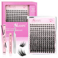 Lash Clusters Kit 168Pcs 8-18mm D Curl Wispy Eyelash Extensions