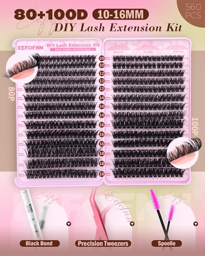 Volume Lash Clusters Kit 560pcs - DIY Eyelash Extensions