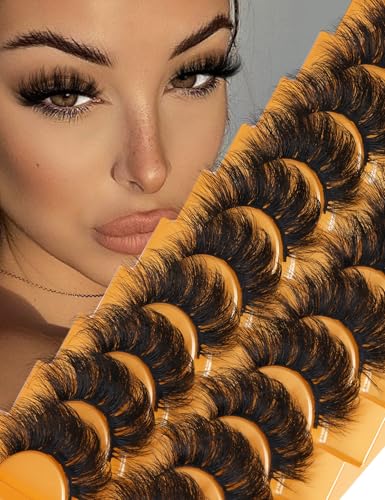 8D Mink Fluffy Lashes 20mm D Curl - 10 Pairs Reusable