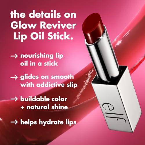 e.l.f. Glow Reviver Lip Oil Stick - Tinted, Hydrating
