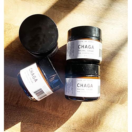 Chaga Mushroom Face Lotion 2oz ? All Natural, Cedarwood Scent, Shea Butter Moisturizer, Antioxidant, Paraben Free, Made in USA
