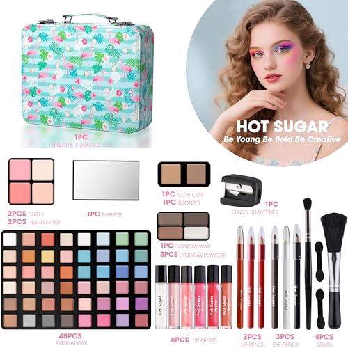 Hot Sugar 48-Piece Makeup Kit for Teens – Complete Beginner Set