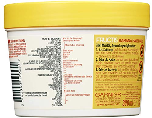 Garnier Fructis Banana Hair Food 3-in-1 Mask, 390 ml