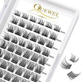 QUEWEL Cluster Lashes 72 Pcs C/D Curl 8-16mm DIY Eyelash Extensions