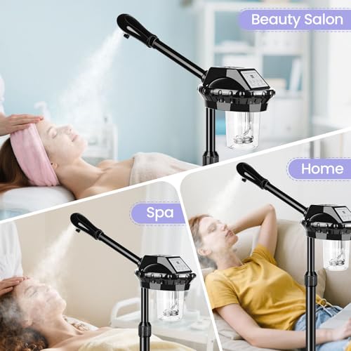 Professional Facial Steamer with Adjustable Stand and Timer