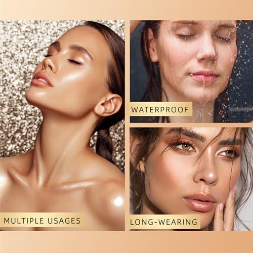 Cream Contour Stick Set - 3 Shades Blush Bronzer Highlighter