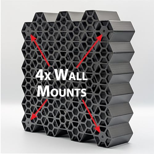 Hexagon Bottle Wall Mount Organizer - Stackable Salon Storage