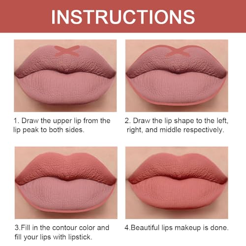 Kaely 2-in-1 Lip Liner & Lipstick Set - Matte Waterproof 24H