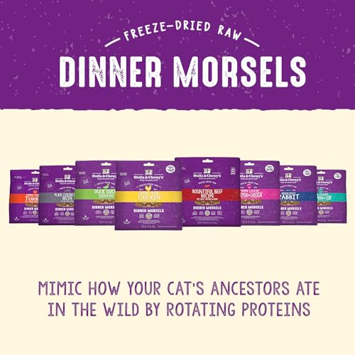 Stella & Chewy's Freeze-Dried Raw Cat Dinner Morsels – Grain Free, Protein Rich Cat & Kitten Food – Plate Lickin' Pork Recipe – 3.5 oz Bag