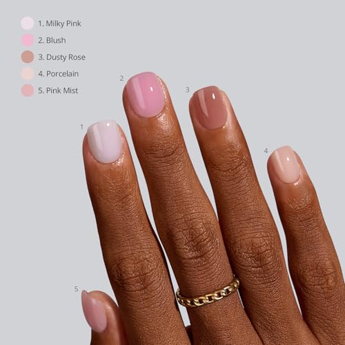 BTArtboxNails Ultra Short Squoval Nude Fake Nails 160 Pcs Press On