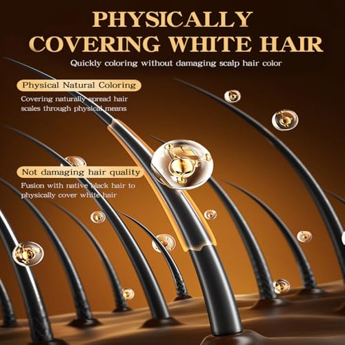 MOONGAZE 2-Pack Waterproof Root Touch-Up Hair Color Stick & Comb for Gray Coverage