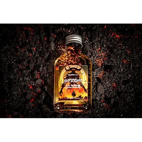 The Goodfellas' smile, INFERNO (Sandalwood, Leather & Cedar) Aftershave Lotion, Refreshes & Tones, 100ml, Made In Italy