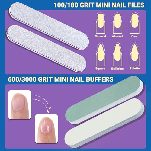 12-Piece Gel Polish Remover Kit with Soaking Bowls & Cuticle Tools