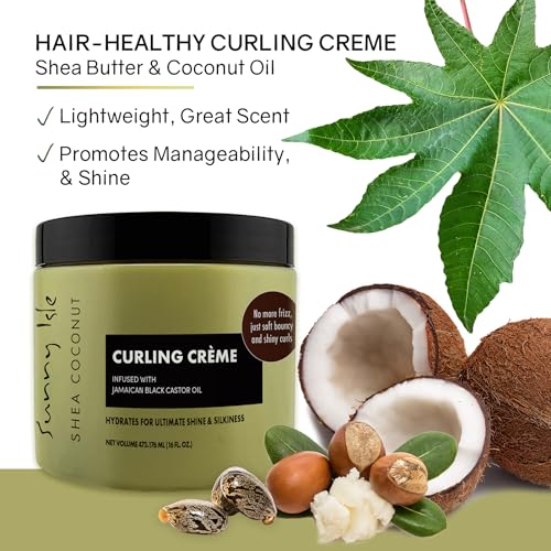 Sunny Isle Jamaican Black Castor Oil Shea Coconut Curling Cream 16OZ