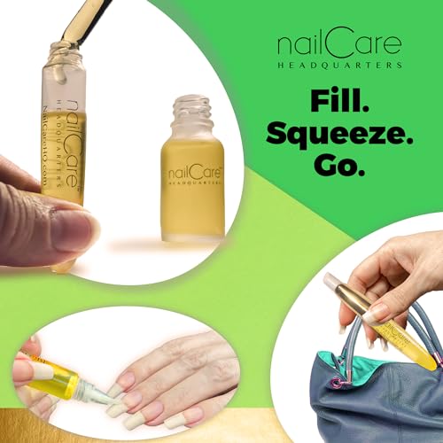Gold Cuticle Oil Pen - Refillable Squeeze Nail Care Tool