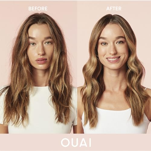 OUAI Anti-Frizz Hair Styling Bundle with Crème & Air Dry Foam - 2 Piece Set