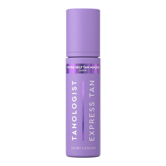 Tanologist Tinted Self-Tan Mousse - Dark - Express Tan, Quick Drying & Long Lasting - Dermatologist Tested Self Tanning Foam - Tanner Mousse with Hyaluronic Acid, Vitamin C & Aloe - 6.76 fl oz