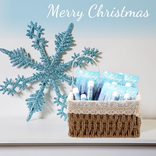 36 Pcs Winter Lip Balm Bulk Snowflake Honey Moisturizing Lip Balm Office Appreciation Gifts for Coworkers Teachers Staff Employee Nurse Women Family Holiday Favors