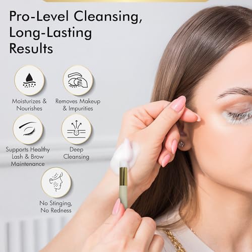 Gentle Clarifying Brow Cleanser Foam – Makeup Remover for Sensitive Skin
