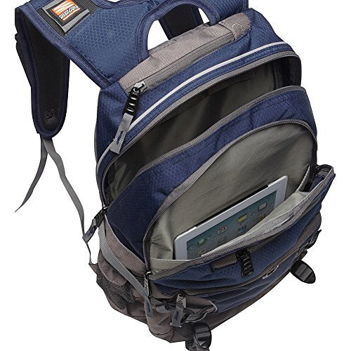 High Sierra Loop Backpack, Travel, or Work Bookbag with tablet sleeve, One Size, True Navy/Graphite Blue