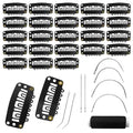 32mm U-Shape Wig Clips 25Pcs Set - Hair Extension Snap Clips