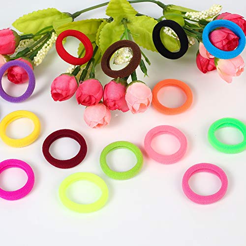 Baby Hair Ties Set - Multicolor Elastic Ponytail Holders for Girls & Toddlers