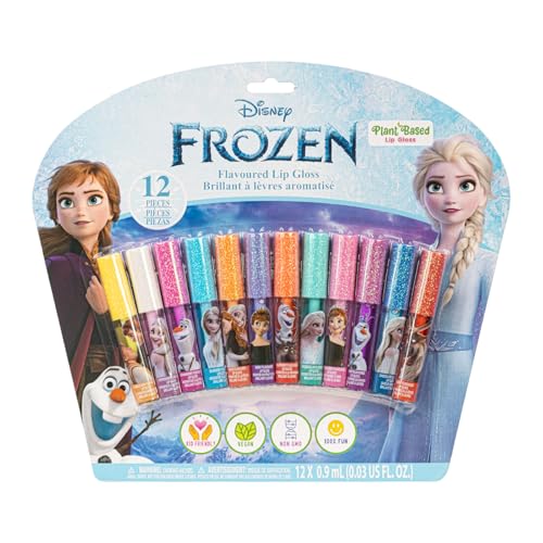 Townley Girl Frozen 12-Piece Plant-Based Lip Gloss Set