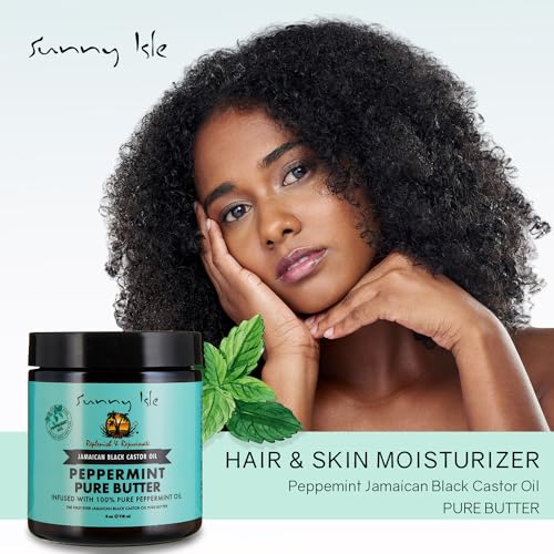 Sunny Isle Jamaican Black Castor Oil Butter with Peppermint 4oz