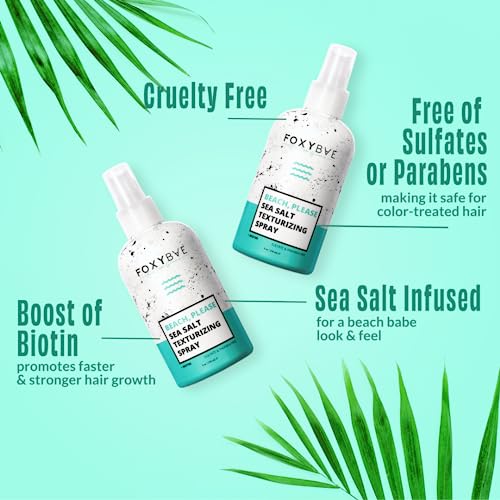 FoxyBae Sea Salt Spray for Hair - Volumizing & Texturizing - 8 Fl Oz