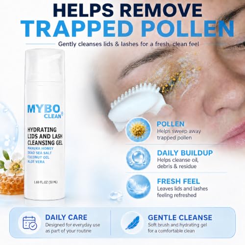 Myboclean Eyelid Cleansing Brush Kit with Gentle Gel