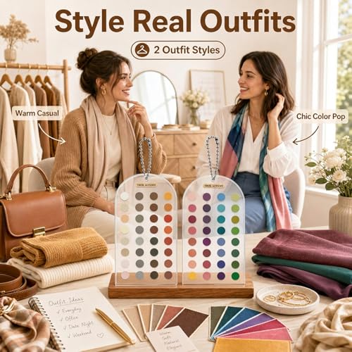 True Autumn Color Palette Cards - 2 Pc Swatch Guide