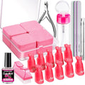 Fandamei Gel Nail Polish Remover Kit with Soak Off Clips & Cuticle Tools