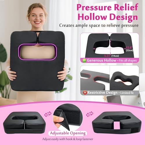 AOSSA Ergonomic Breast Support Pillow for Massage Table & Prone Sleep
